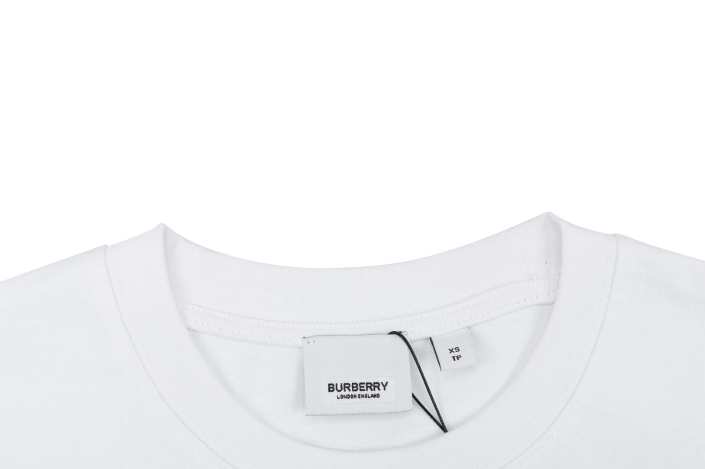 Burberry Blur Horseferry Knight Print T-Shirt Collar