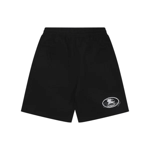 Burberry Equestrian Knight Signature Embroidered Shorts Front view