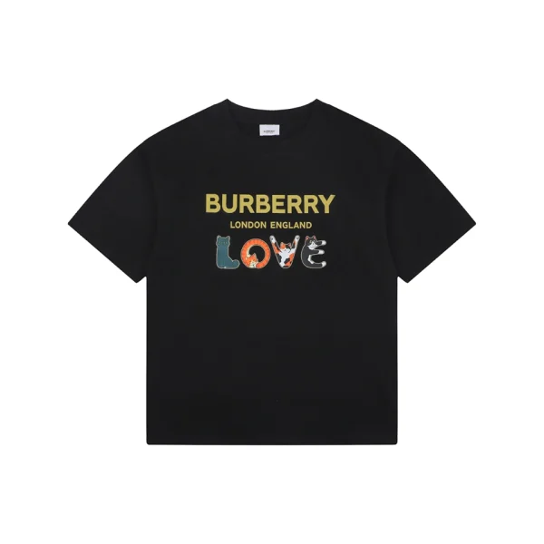 Burberry LOVE Cat Graphic T-Shirt Front view