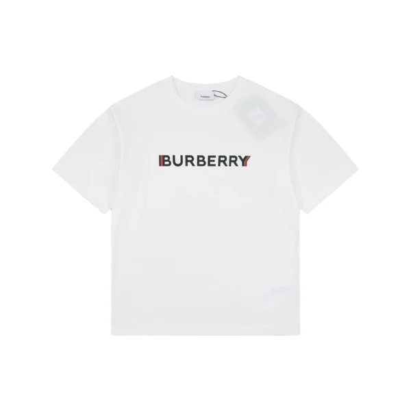 Burberry Phantom Logo Print T-Shirt White Front view
