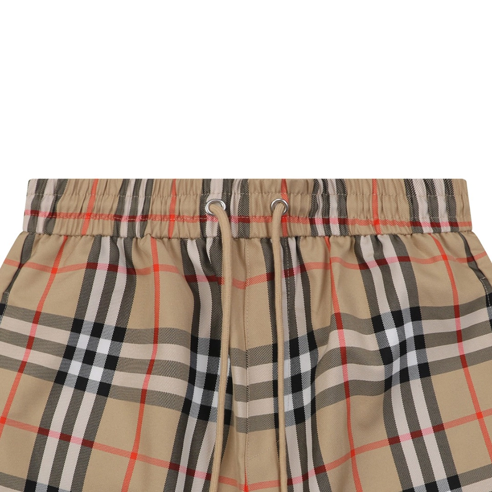 Burberry Vintage Check Drawstring Shorts Brown