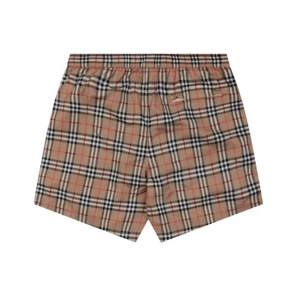 Burberry Vintage Check Lined Shorts Back view