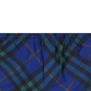 Burberry Vintage Check Mesh-Lined Nylon Shorts Blue
