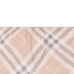 Burberry Vintage Check Mesh-Lined Nylon Shorts Pink