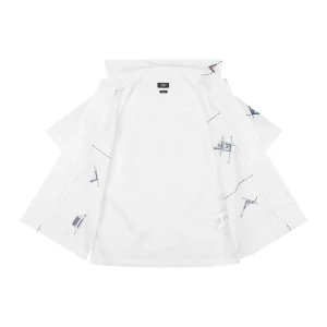 Fendi Geometric Embroidered T-Shirt Lining