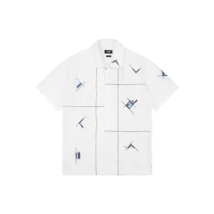Fendi Geometric Embroidered T-Shirt Front view