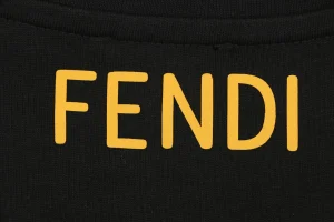 Fendi Monster Eyes Rubber Patch T-Shirt Brand