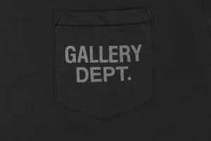 Gallery Dept Pocket Logo Sleeveless T-Shirt Black Pocket