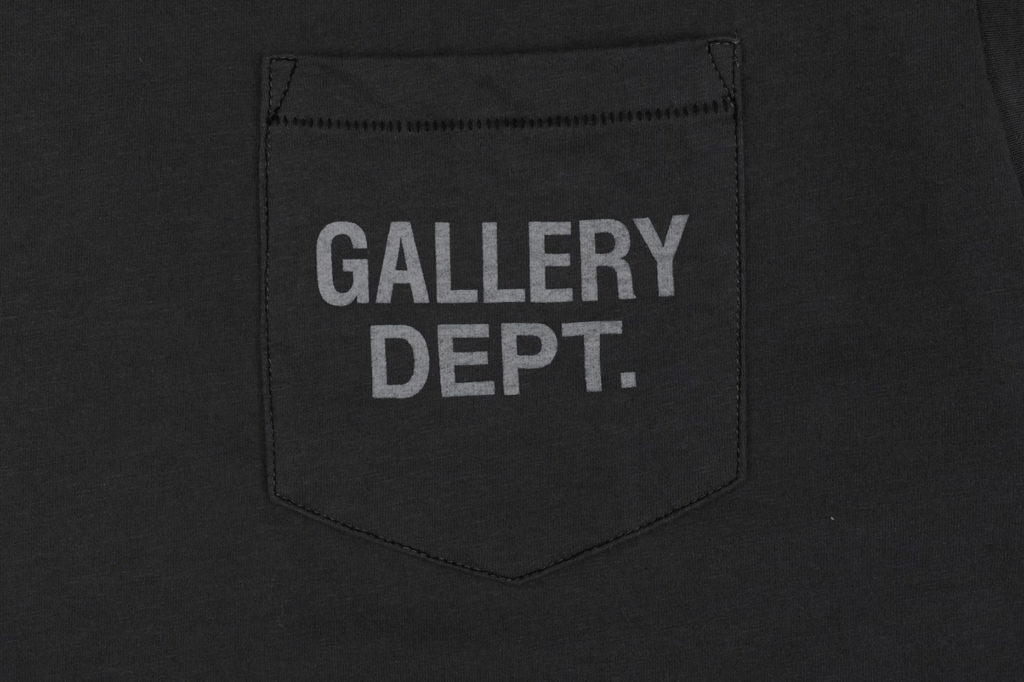 Gallery Dept Pocket Logo Sleeveless T-Shirt Black Pocket