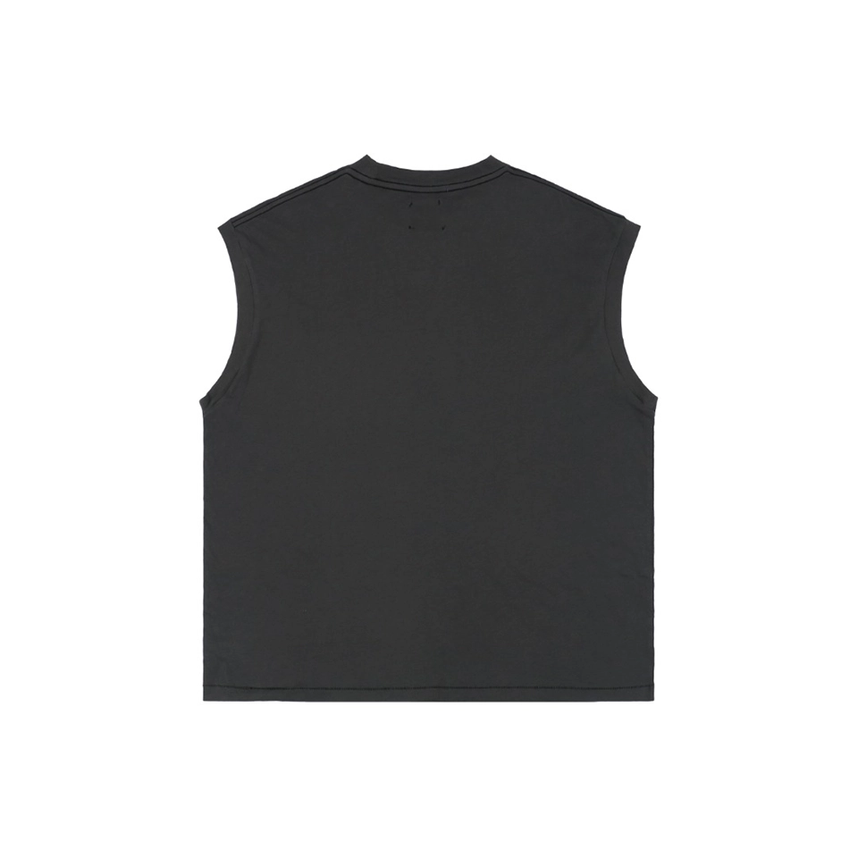 Gallery Dept Pocket Logo Sleeveless T-Shirt Black Back view