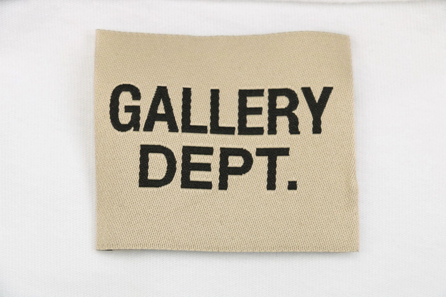 Gallery Dept Pocket Logo Sleeveless T-Shirt White Brand label