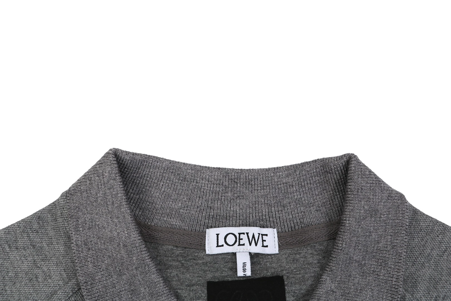 Loewe Center Seam Anagram Polo T-Shirt Collar