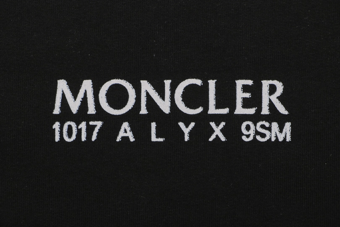 Moncler 1017 ALYX 9SM Halo Logo T-Shirt Black back Print