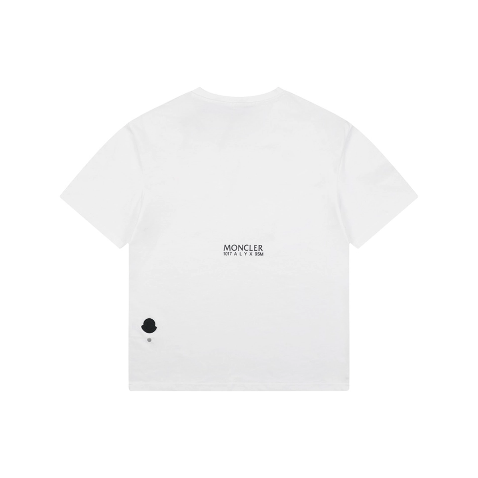 Moncler 1017 ALYX 9SM Halo Logo T-Shirt White Back view