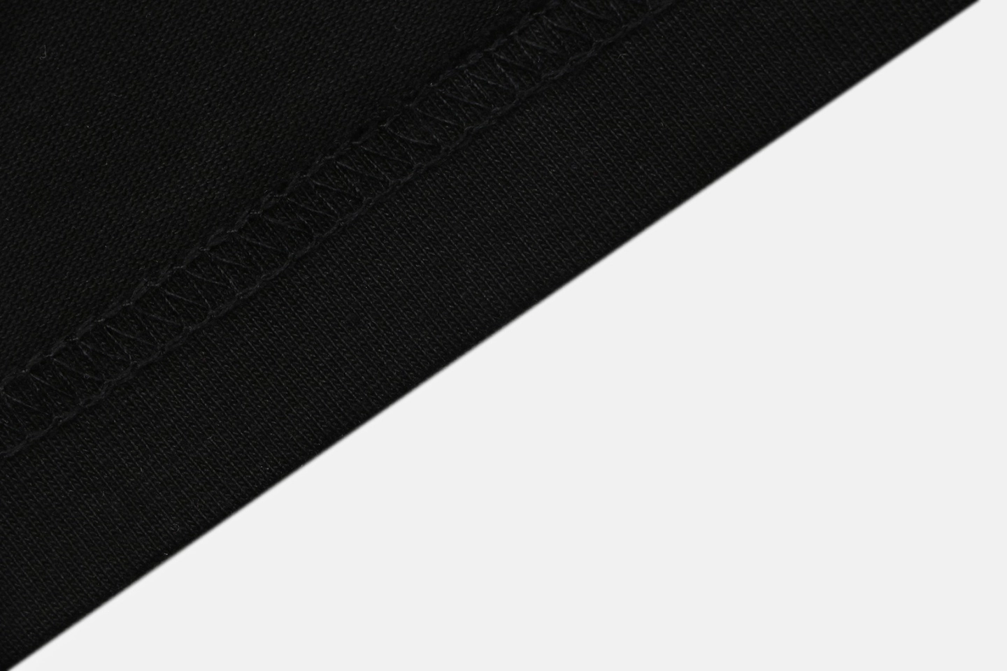 Moncler Logo Ribbed Collar T-Shirt Black