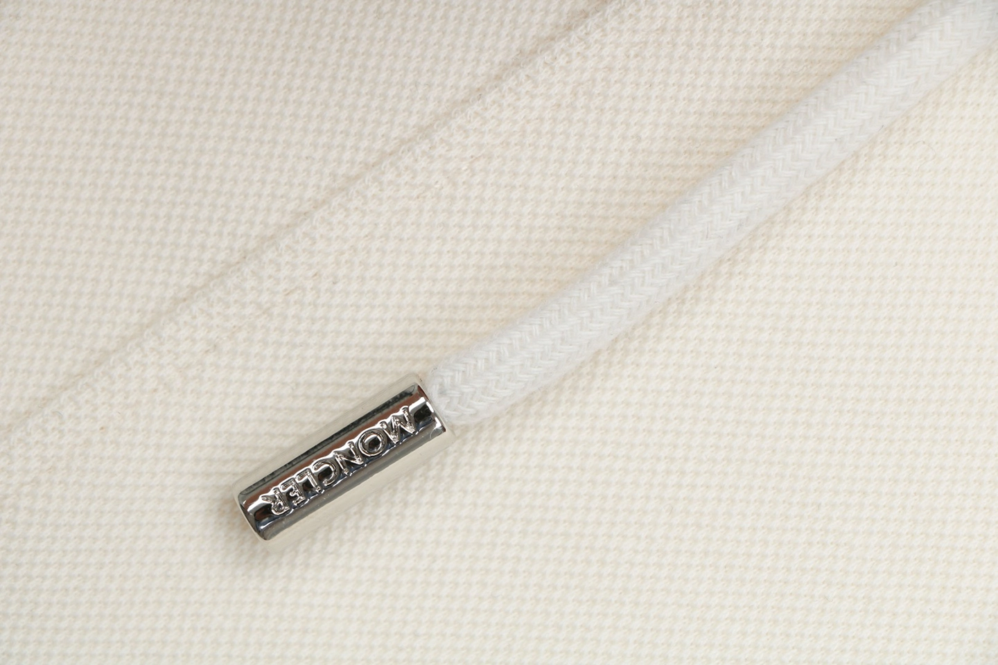 Moncler Tricolor Webbing Logo Shorts White
