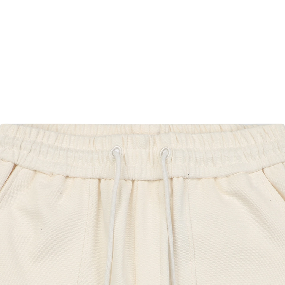 Moncler Tricolor Webbing Logo Shorts White