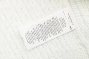 Ralph Lauren Cable-Knit Pony Polo T-Shirt White Wash label