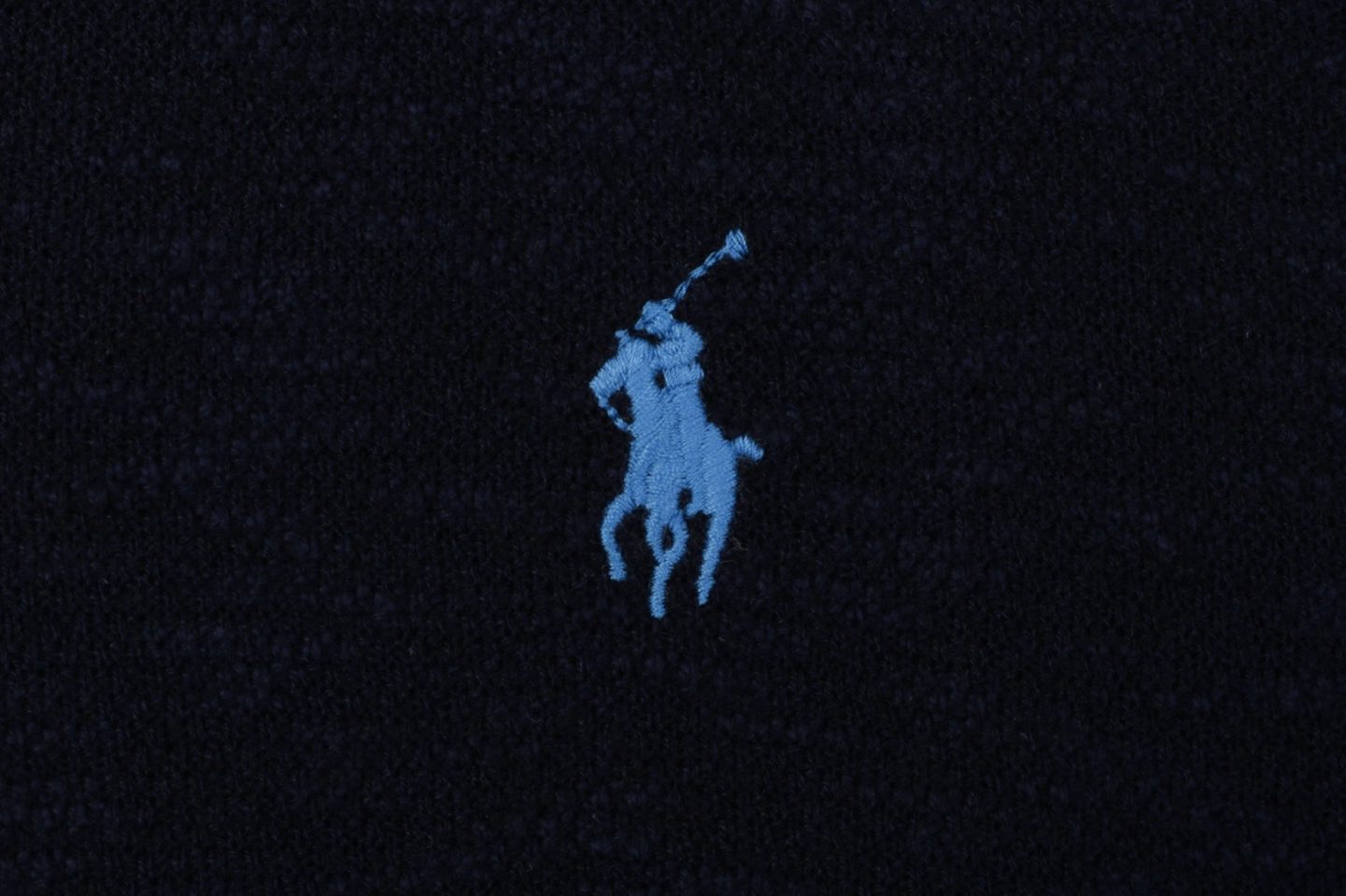 Ralph Lauren Contrast Collar Pony Polo T-Shirt Black Brand