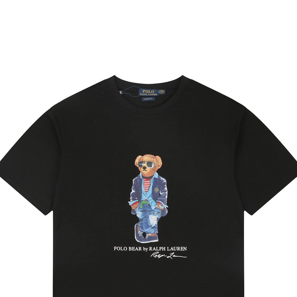 Ralph Lauren Polo Bear Graphic T-Shirt Black