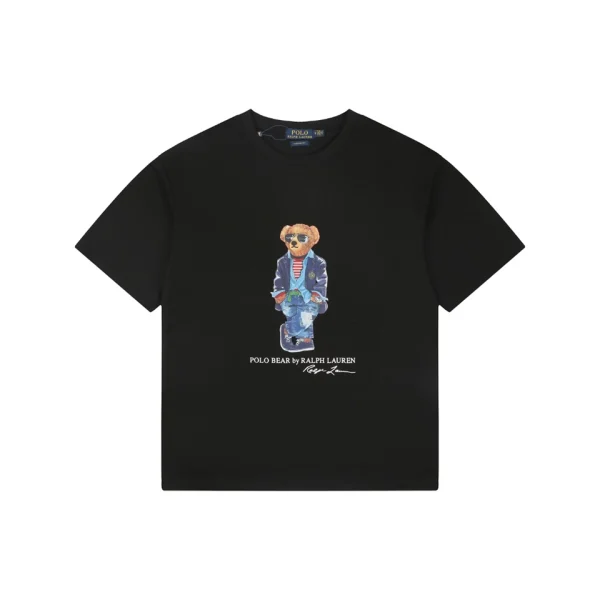 Ralph Lauren Polo Bear Graphic T-Shirt Black Front view