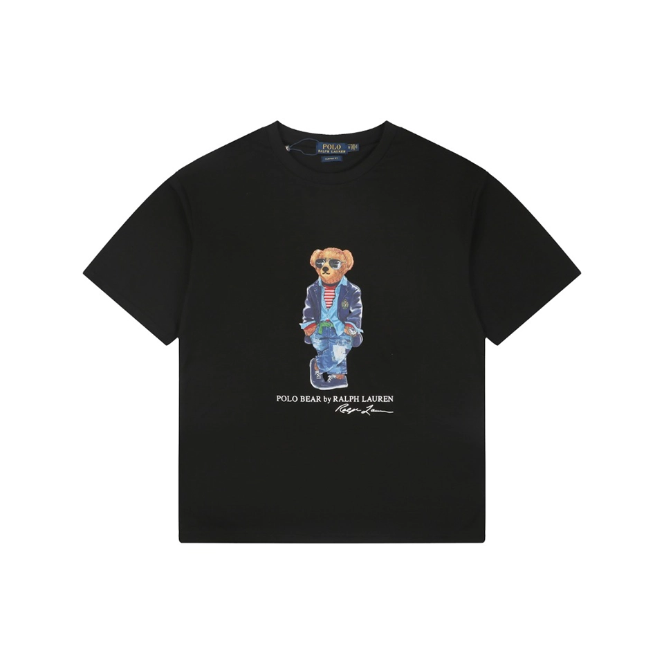 Ralph Lauren Polo Bear Graphic T-Shirt Black Front view