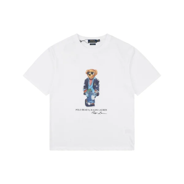 Ralph Lauren Polo Bear Graphic T-Shirt White Front view