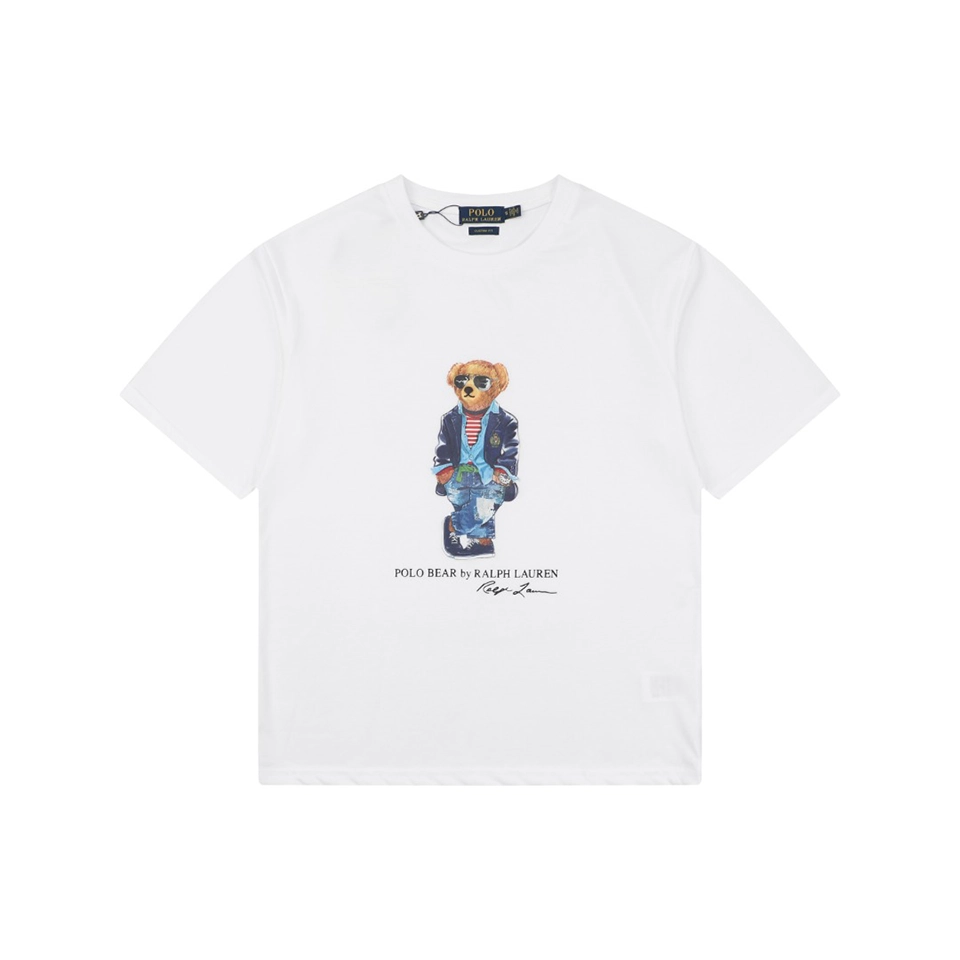 Ralph Lauren Polo Bear Graphic T-Shirt White Front view