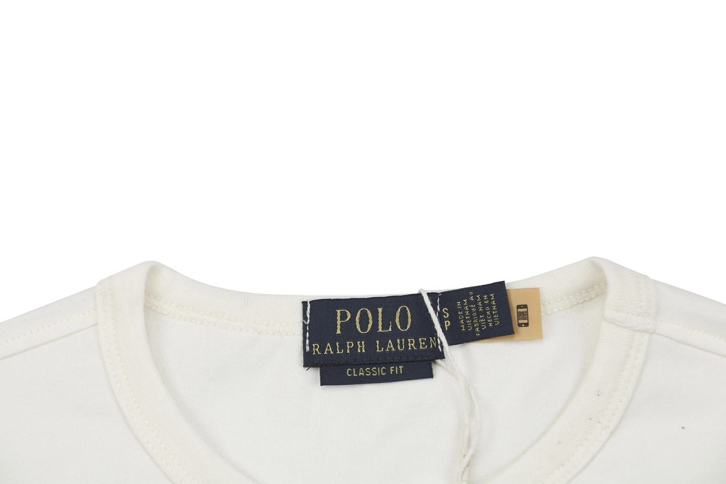 Ralph Lauren Pony Embroidered Crewneck T-Shirt Collar