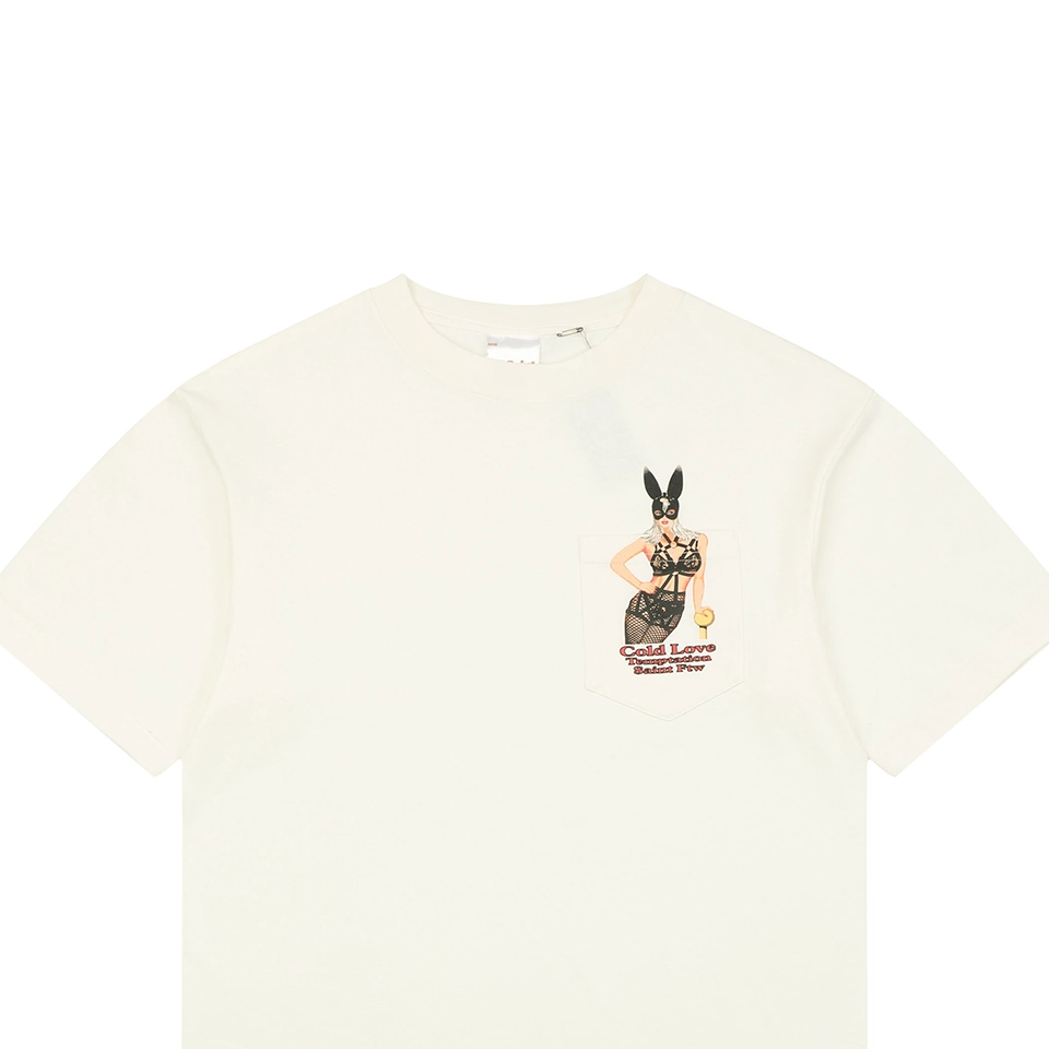 Saint Michael Bunny Girl Pocket Print T-Shirt