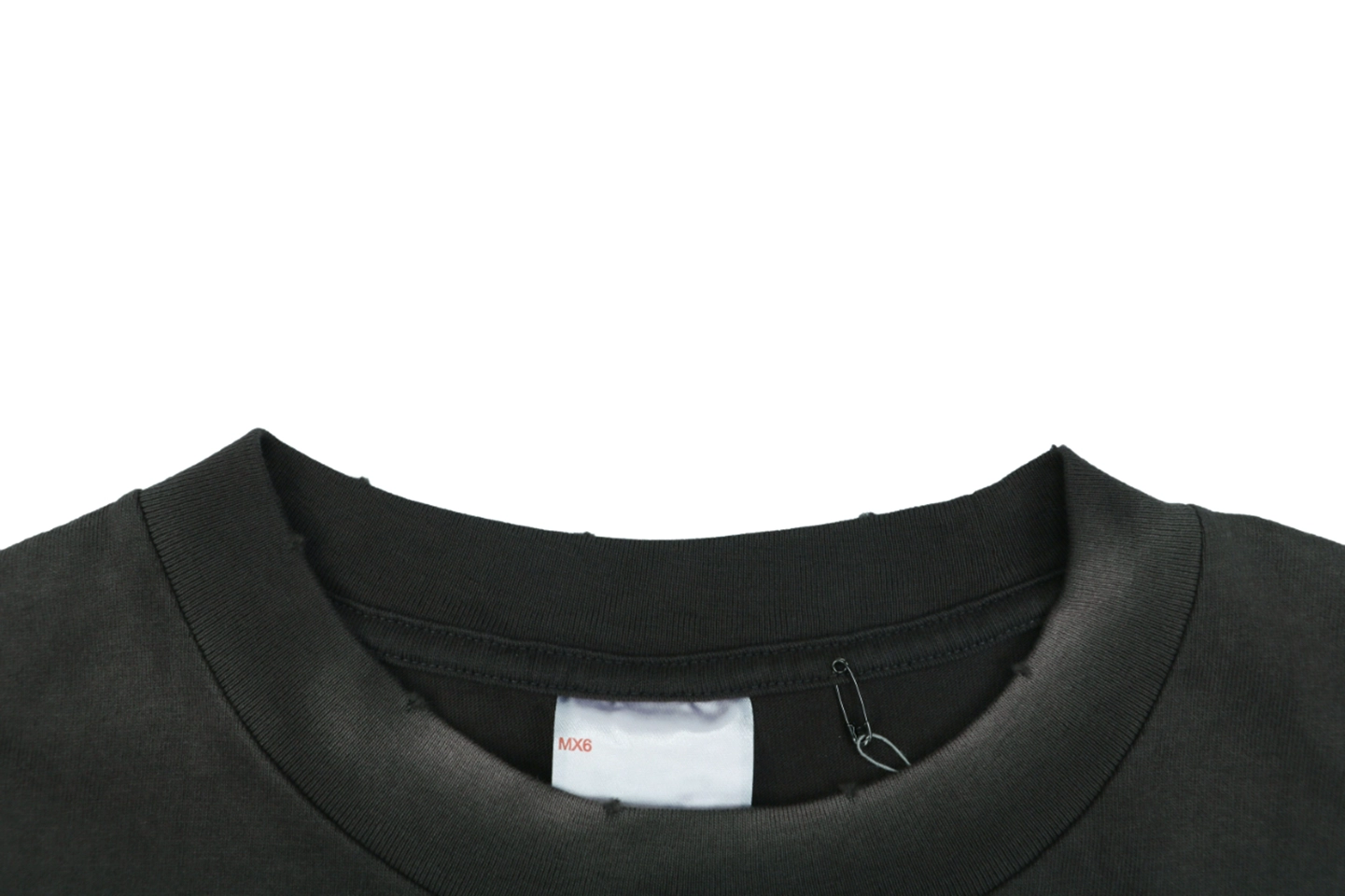 Saint Michael Colorful “Saint” Logo Vintage Washed T-Shirt Collar