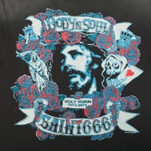 Saint Michael Rose Jesus Graphic T-Shirt Front view