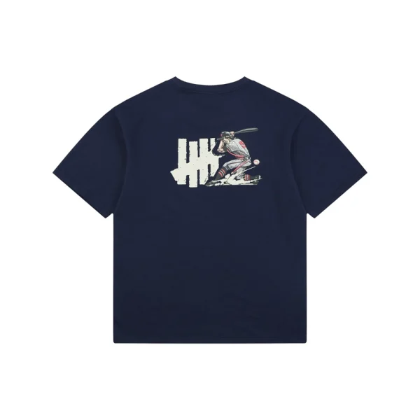 Undefeated Five Strike Baseball Graphic T-Shirt Navy Back view