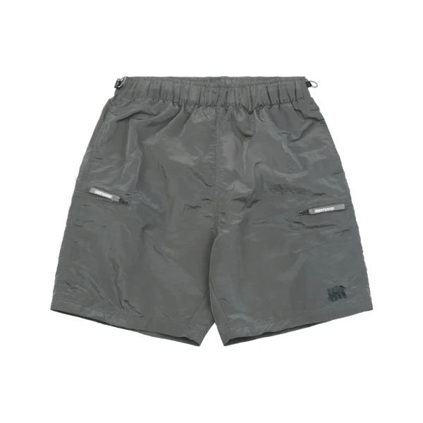 Undefeated Five Stripes Woven Shorts Grey Front view