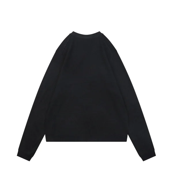 Acne Studios Metal Logo V-Neck Wool Cardigan Back view