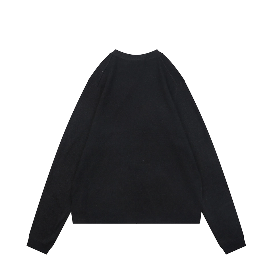 Acne Studios Metal Logo V-Neck Wool Cardigan Back view