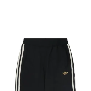 Adidas KT0653 Trefoil Embroidered Three-Stripe Track Pants Black