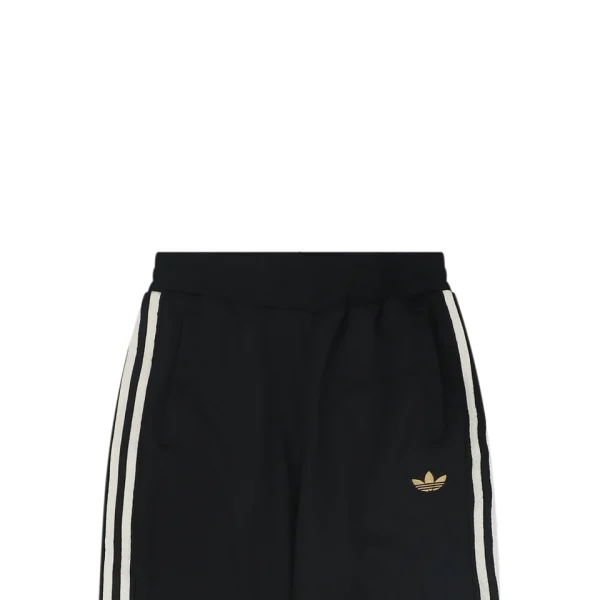 Adidas KT0653 Trefoil Embroidered Three-Stripe Track Pants Black