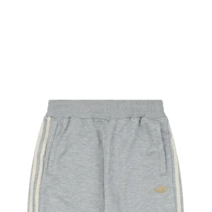 Adidas KT0653 Trefoil Embroidered Three-Stripe Track Pants Grey