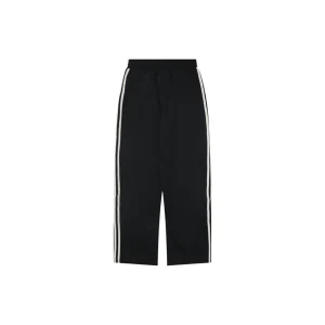 Adidas KT0653 Trefoil Embroidered Three-Stripe Track Pants Black Back view