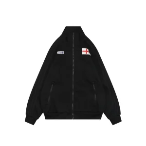 Adidas Originals England Embroidered Track Jacket Black Front view
