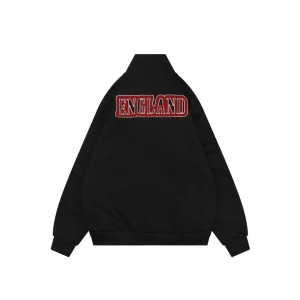 Adidas Originals England Embroidered Track Jacket Black Back view