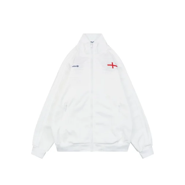 Adidas Originals England Embroidered Track Jacket White Front view