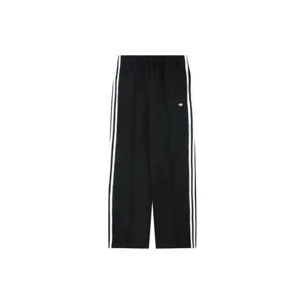 Adidas Originals JC6360 Trefoil 3-Stripes Track Pants Black Front view