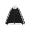 Ad Originals KY8455 Trefoil 3-Stripes Track Jacket (Black/Grey)