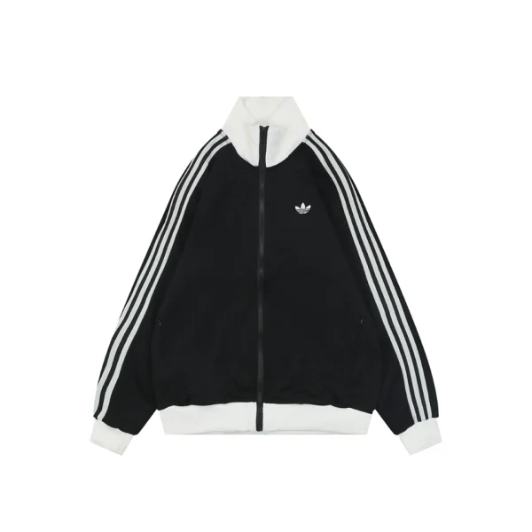 Adidas Originals KY8455 Trefoil 3-Stripes Track Jacket Black Front view