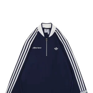 Adidas Originals Signature 3-Stripes Half-Zip Track Jacket Navy