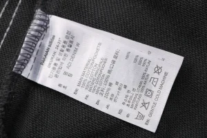 Adidas Trefoil Embroidered Washed Wide-Leg Pants Dark Grey Wash label