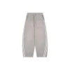 Ad Trefoil Embroidered Washed Wide-Leg Pants (Grey/Black/Dark Grey)