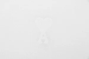 Ami Hidden Heart Logo Oversized Polo Shirt White Brand
